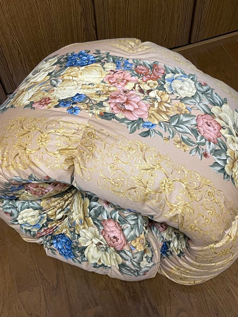 日本製高級羽毛布団 ダワン93% フェザー7%詰物1.4キロ ふとん側綿100