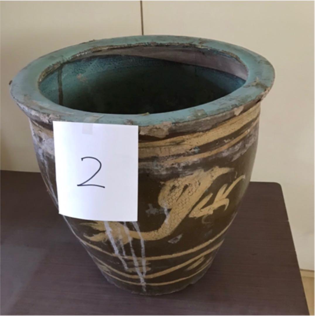 ピータン 壺 龍 壷 つぼ 甕 陶器 - メルカリ