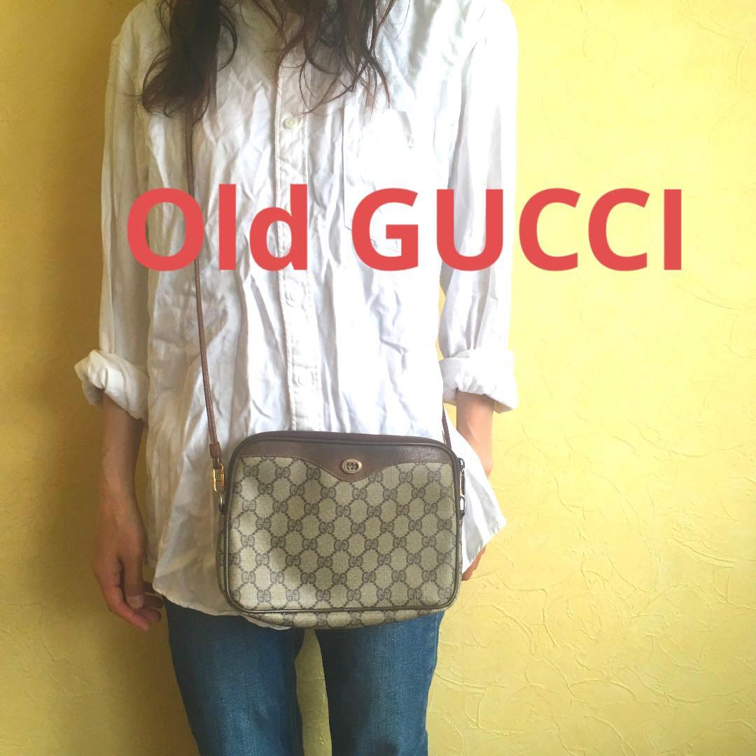 オールドグッチ GGスプリーム アクセコ 紙タグ ミニショルダーバッグ