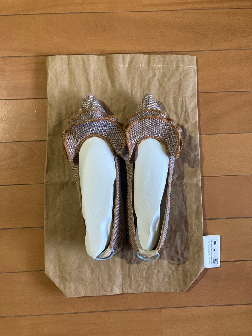 offen オッフェン pointed-FRIN camel&aqua 38