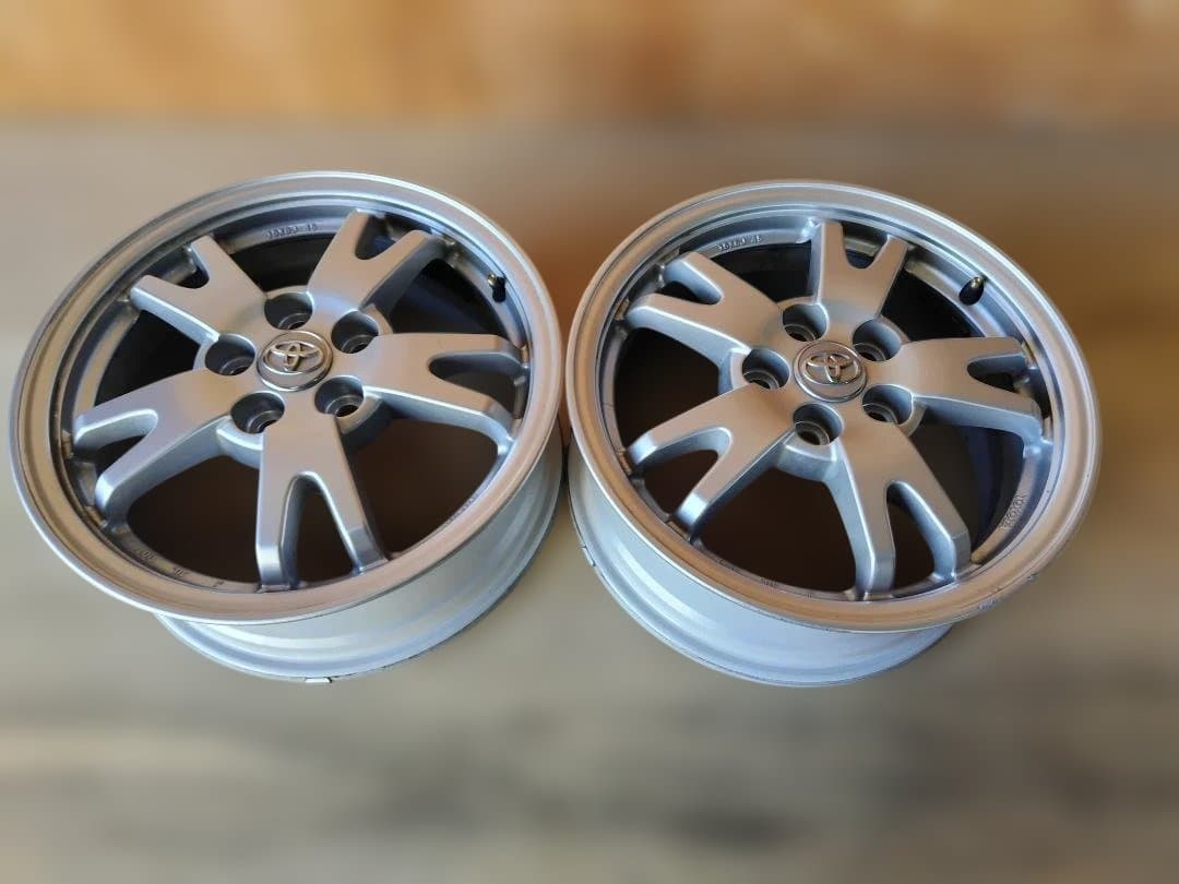 送料込！ZVW30 30プリウス純正 15インチアルミホイール ２本セット② 激安 単品1本】トヨタ プリウス 30系 後期 純正 アルミホイール 中古品
