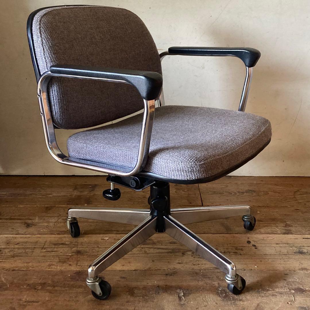 コクヨ ヴィンテージ デスク アームチェア キャスター オフィスチェア キャスター付き 1人用 チェア ロココ調 アームチェア