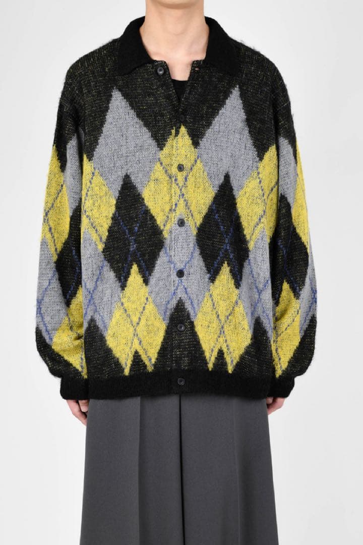 LADMUSICIAN 24aw アーガイルニットシャツ LAD MUSICIAN ONLINE SHOP