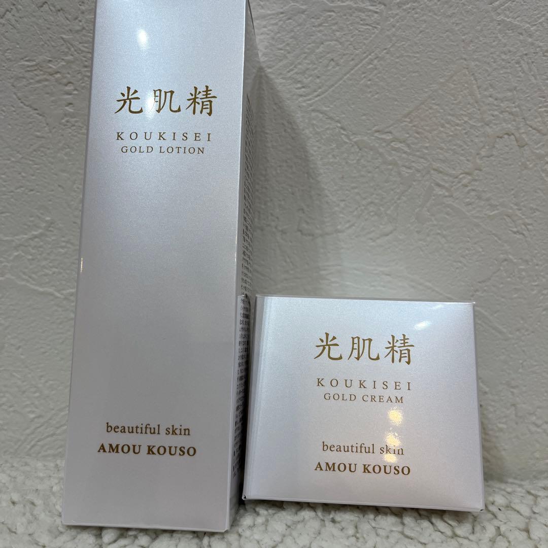 光肌精 ゴールドローション＆クリーム セット - メルカリ