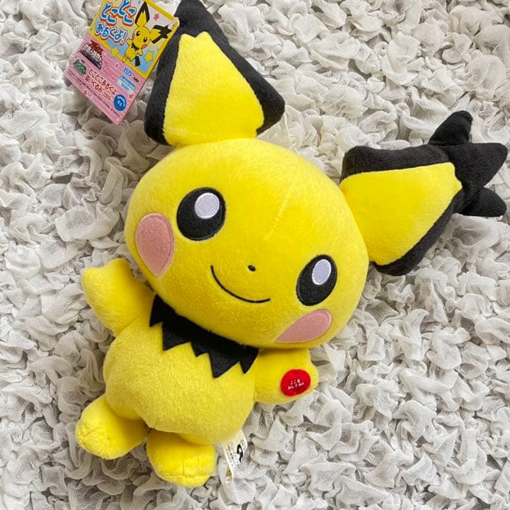美品》レア！ポケモン ギザみみピチュー ぬいぐるみ - メルカリ