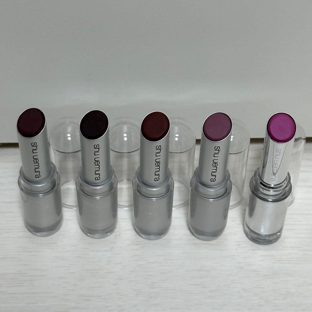 シュウウエムラ リップ ルージュアンリミテッド 5本 まとめ売り① 横浜流星さんが纏う、アーリー オータム コレクション。つけたての