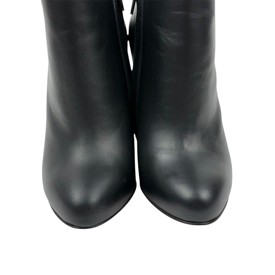 【ほぼ未使用】クリスチャンルブタン　36.5　23.5cm ショートブーツ　黒