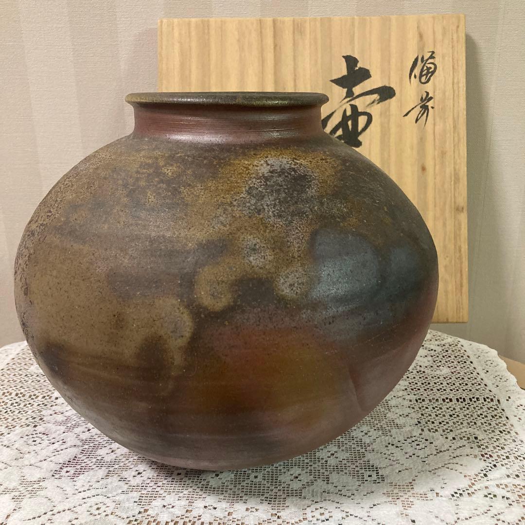 備前焼 壺 花瓶 作家物 未使用 美品 - メルカリ