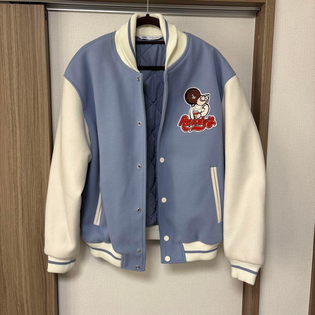フォロー割あり‼️Randy's Donuts×ZARA コラボ スタジャン 水色 - メルカリ