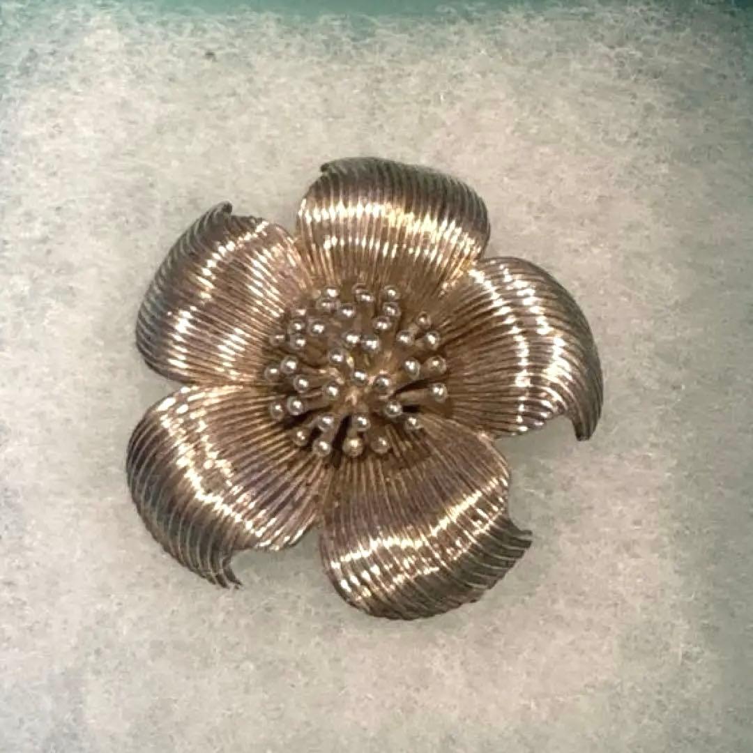 Tiffany & Co. 925シルバー 花型ブローチ ヴィンテージ フラワー