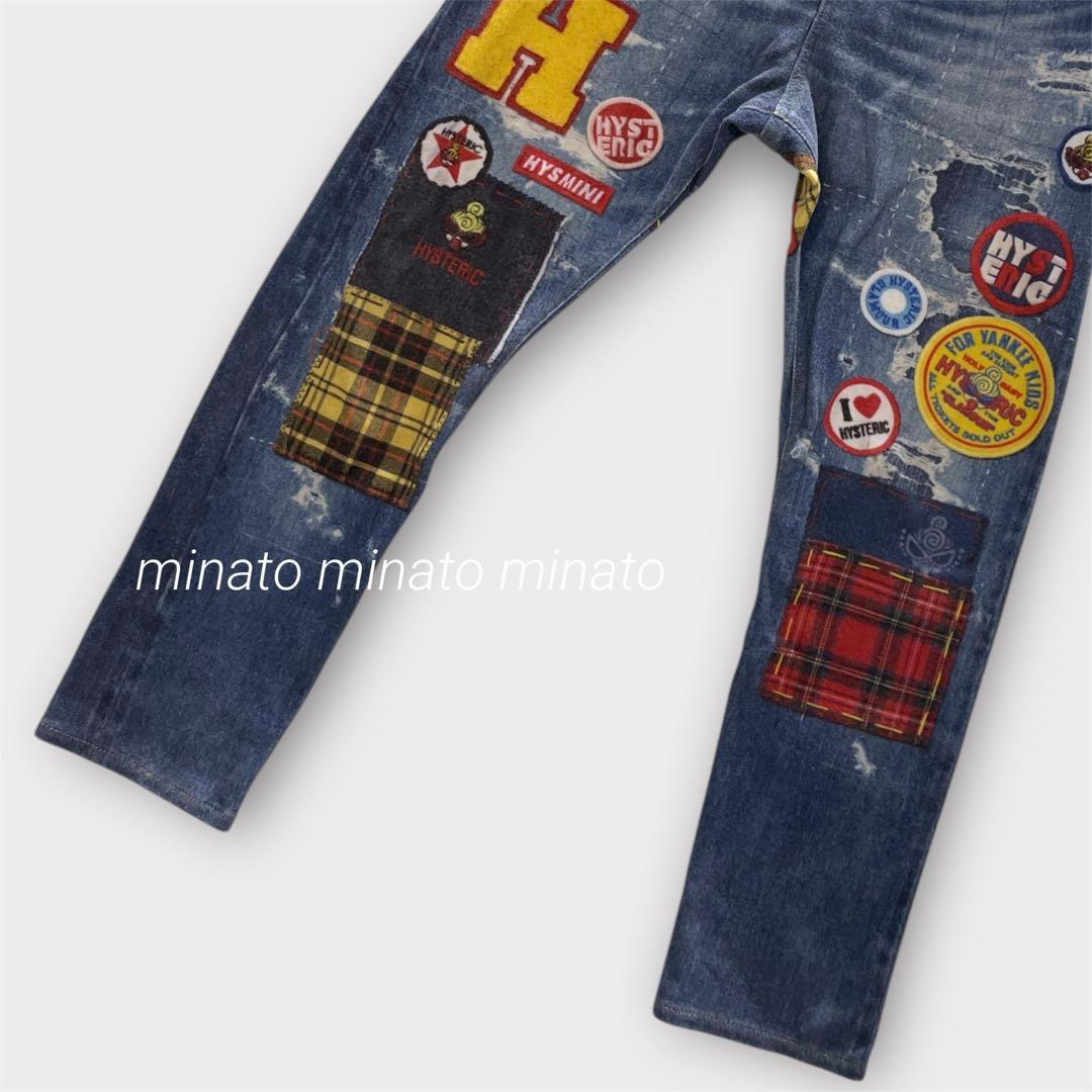 HYSTERIC MINI ヒステリックミニ パッチワーク 転写 ライクアデニム