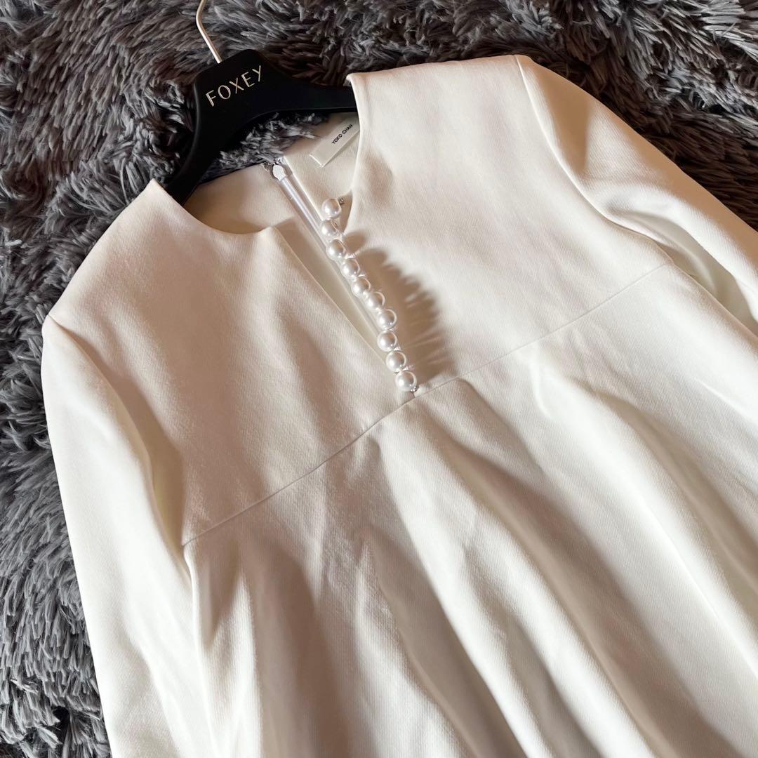 美品✨ ヨーコチャン パールAライントップス ロングスリーブ 近年 40