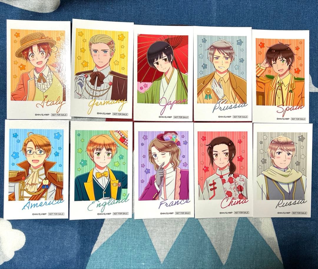 ヘタリアWorld☆Stars スイーツパレード 購入特典カード コンプセット