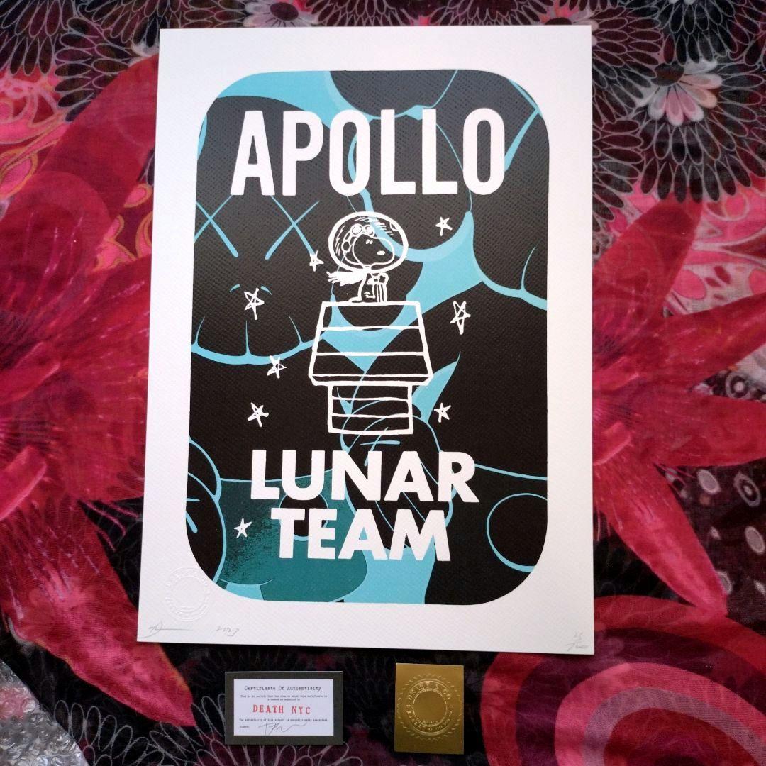 額装death nyc 世界限定100枚スヌーピーKAWS - メルカリ