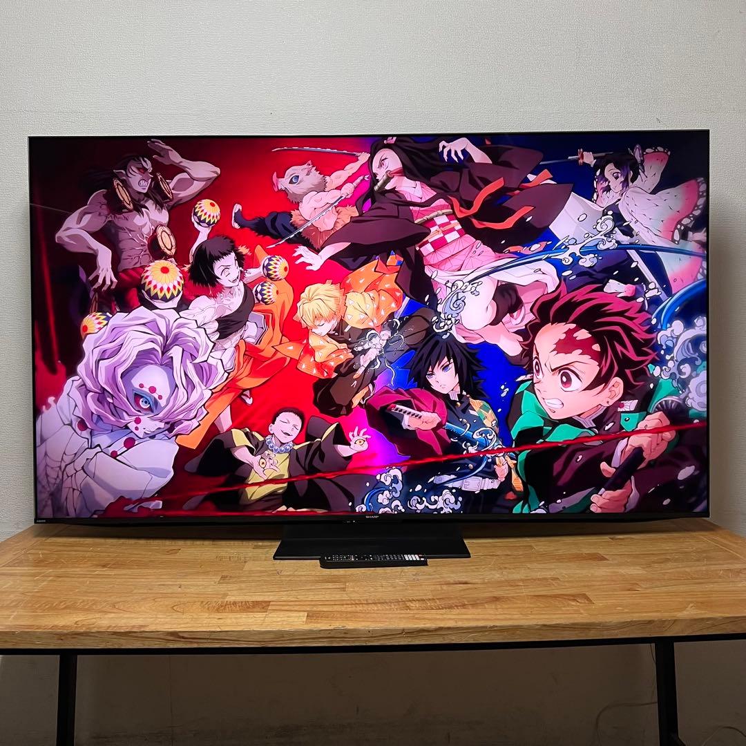 シャープ 65V型 4K 液晶テレビ AQUOS 4T-C65EP1 量子ドット - メルカリ