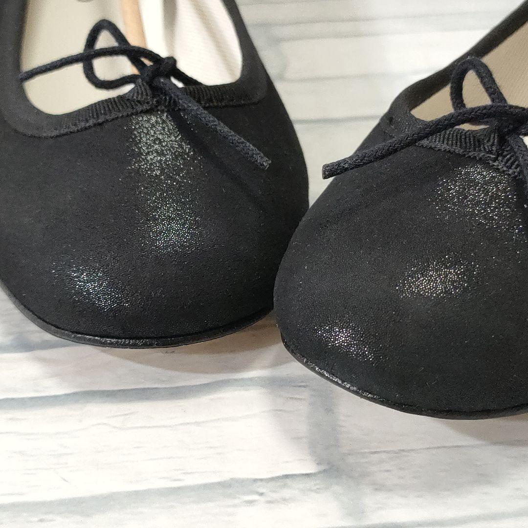 新品未使用✨レペット サンドリオン ラメ 光沢有り 黒 保存袋付き