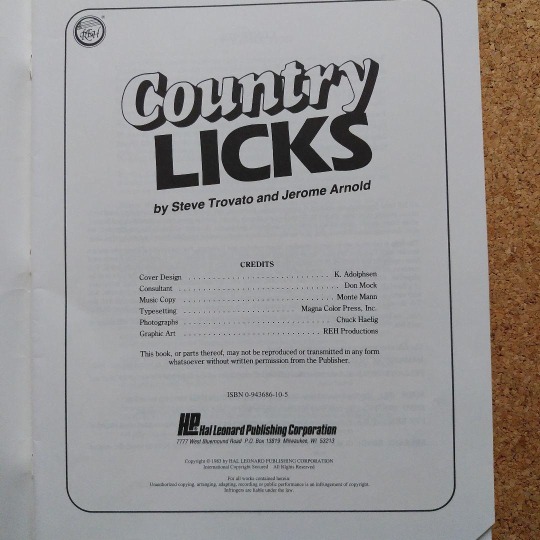 Country Country Licks - Steve Trovato， Jerome Ar Licks - Steve