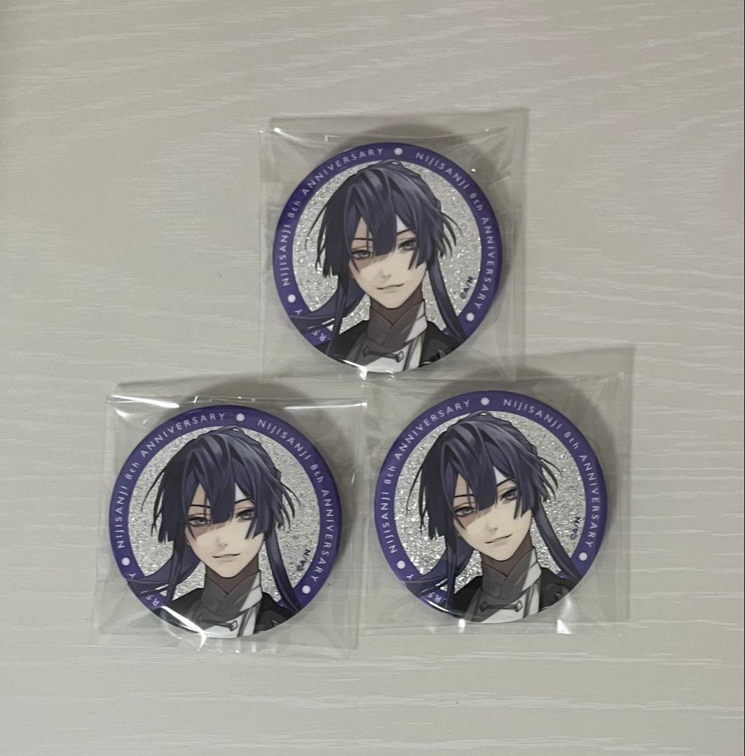 にじさんじ 8周年 長尾景 グリッター缶バッジ - メルカリ