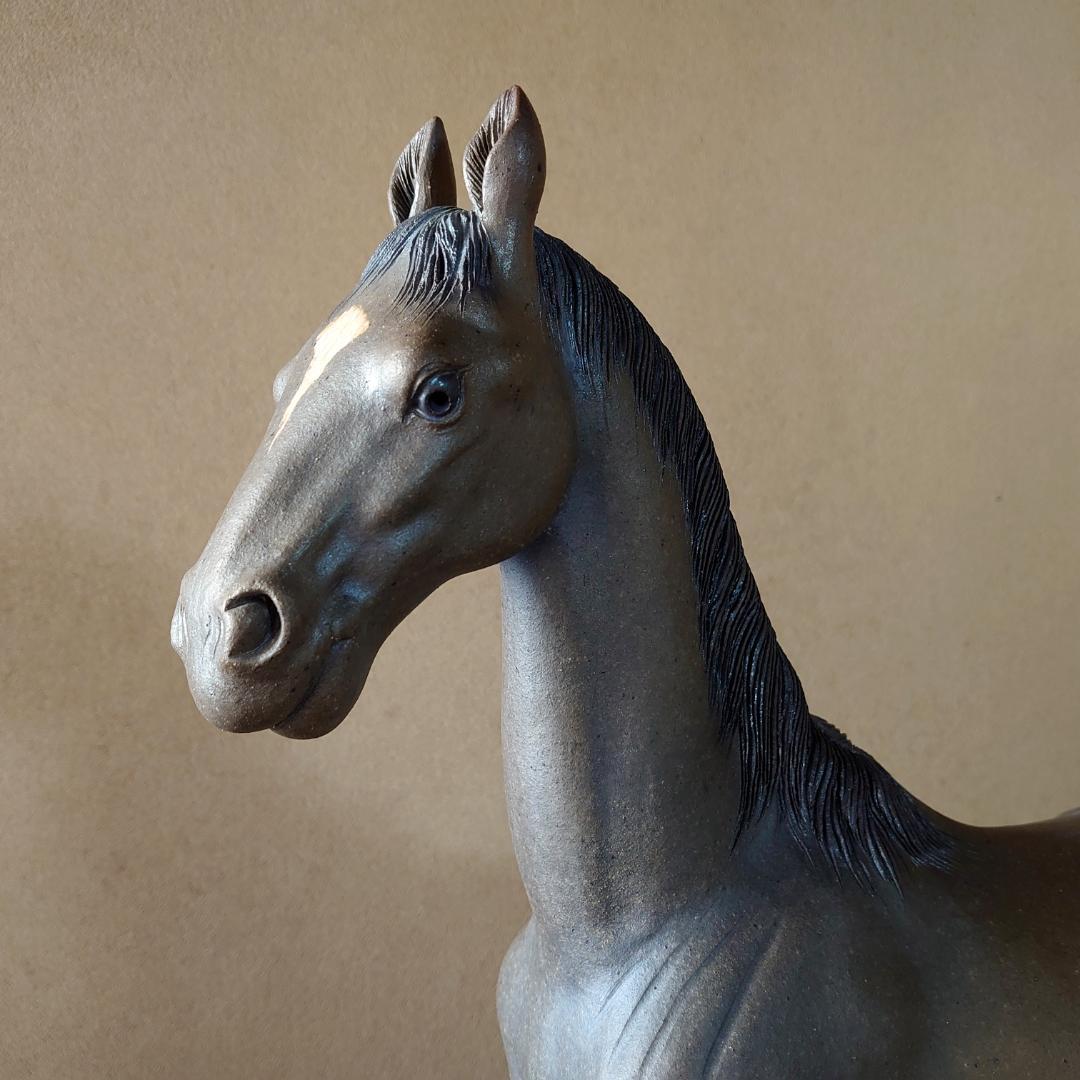 秀逸 馬焼物 唐津焼 四代 中野陶痴作 共箱 ＃135 - メルカリ