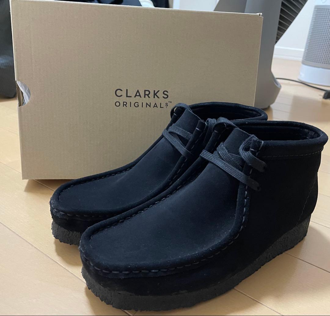 CLARKS Wallabee Boot ブラック UK4.5 Shop Clarks Wallabee Boot Black Suede Men's Shoes