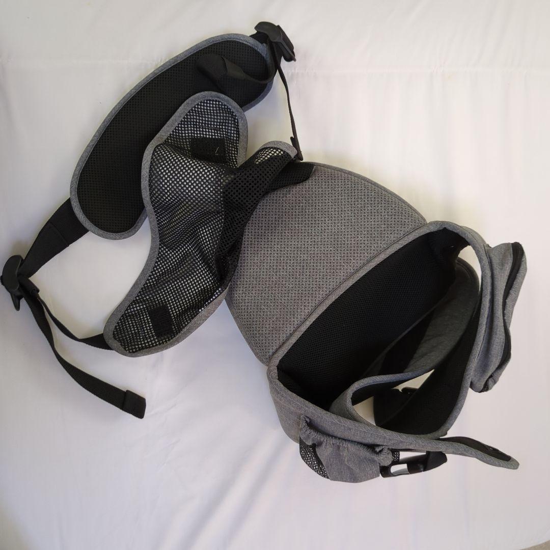 グレー 抱っこ紐 メッシュ素材 収納ポケット付き - メルカリ