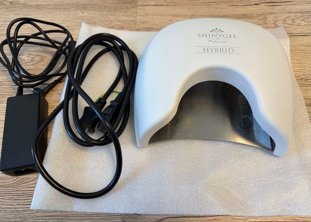 SHINYGEL ハイブリッドLEDランプ　36Wホワイト UV／LED両対応+硬化熱軽減】＜ホワイト有線タイプ＞SHINYGEL