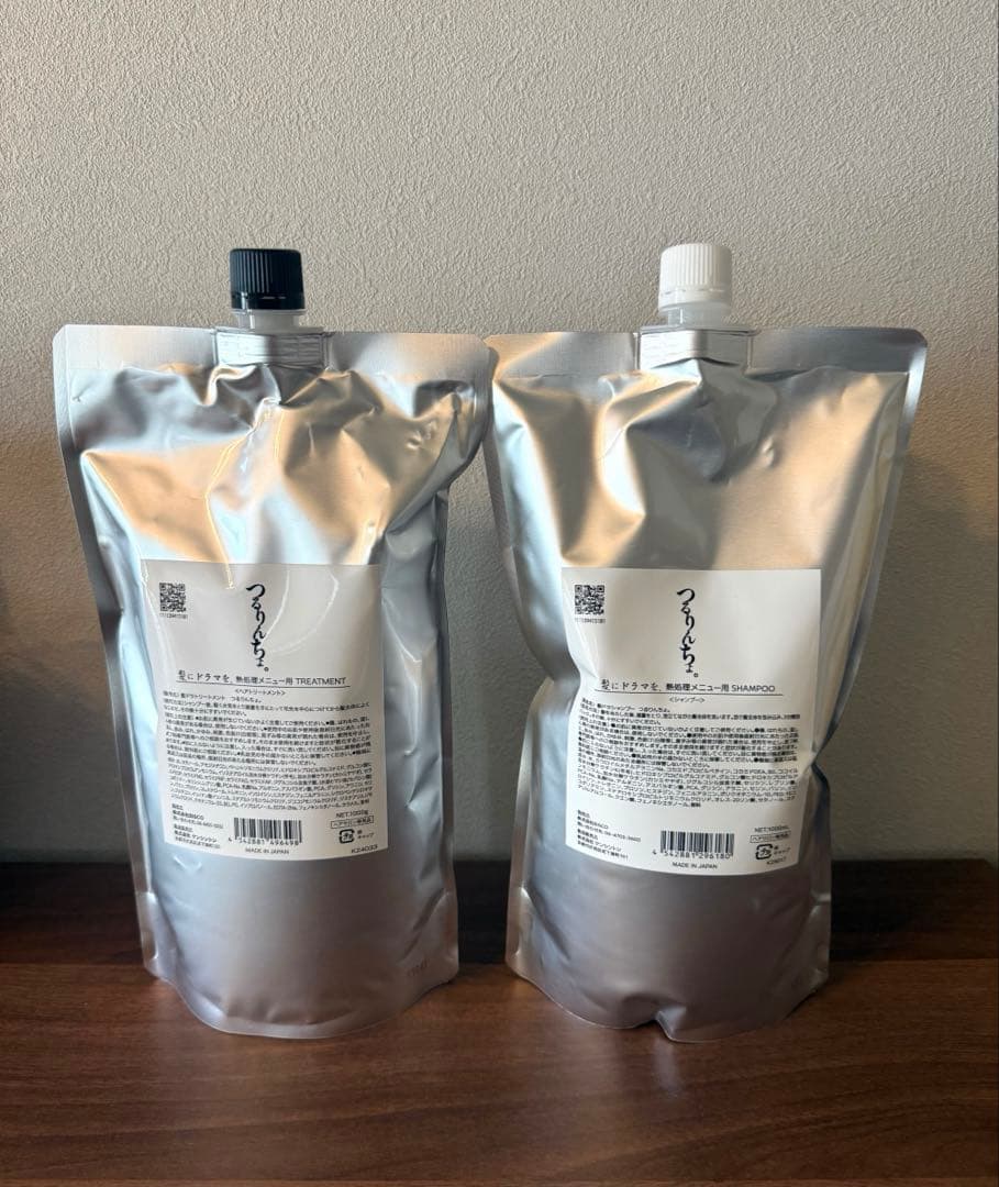 つるりんちょ　詰替シャンプー・トリートメント つるりんちょ。 つるりんちょ シャンプー 1000g ＋ トリートメント