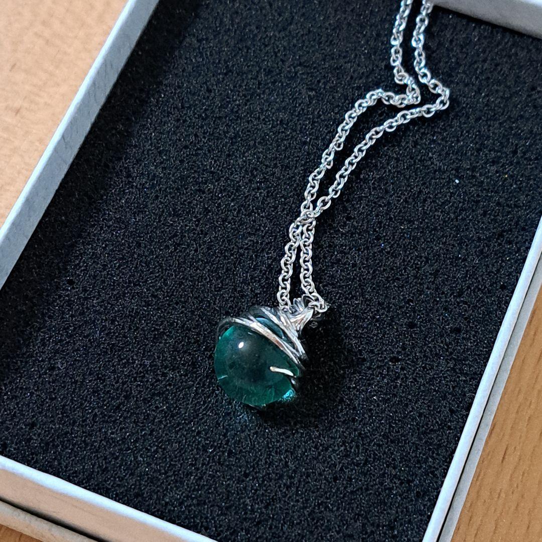 FF7 エアリス マテリアペンダント ホーリー シルバー フローライト 未