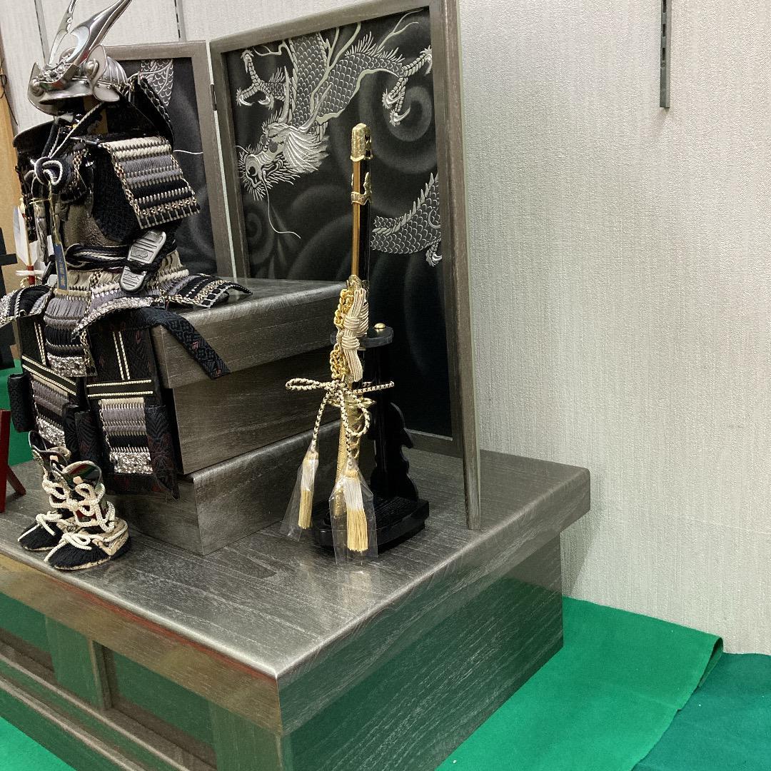 F4 訳あり特価！台巾75㎝位 五月人形鎧飾り 収納鎧飾り 五月鎧飾り