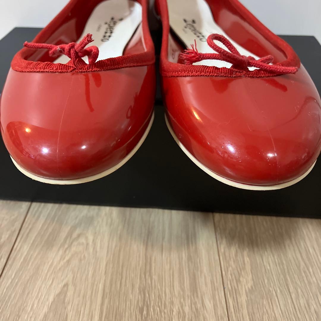 Repetto レペット サンドリオン バレエシューズ レッド エナメル 25