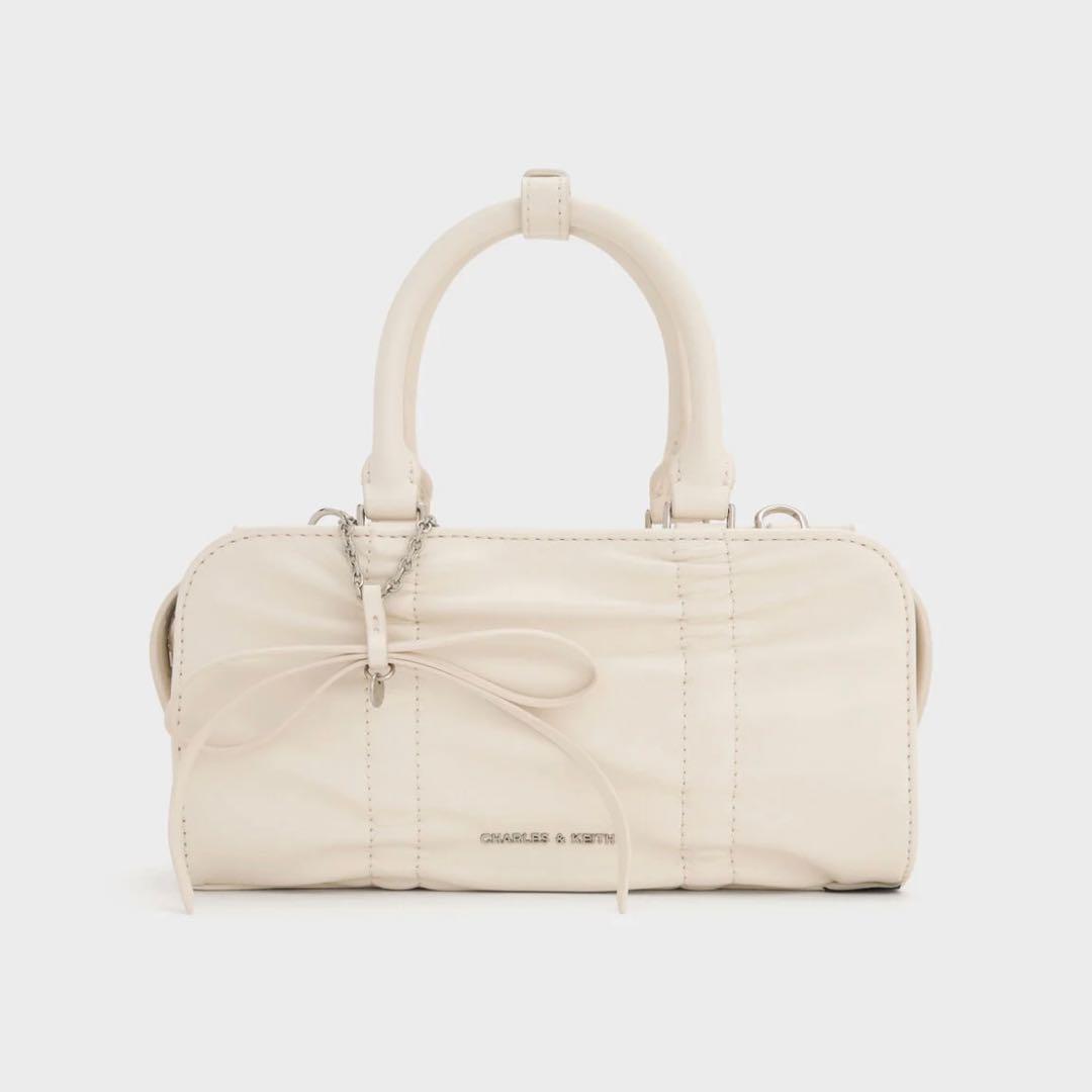 CHARLES & KEITH Kadee ケーディー バッグ クリーム Kadee ケーディー ルーシュドミニバッグ - クリーム | CHARLES & KEITH