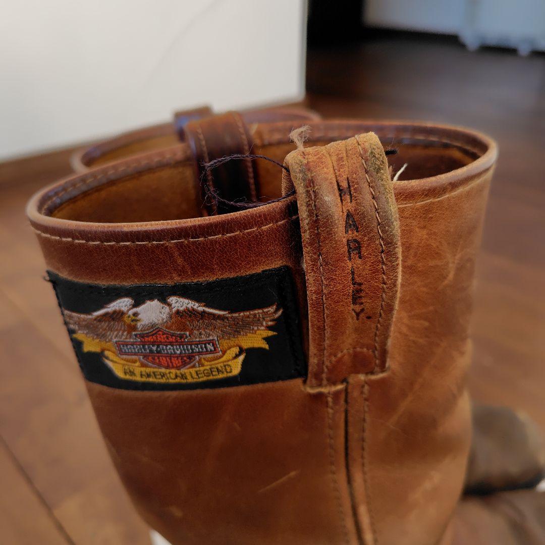 Harley-Davidson ブラウンミドルカットブーツ ヴィンテージ
