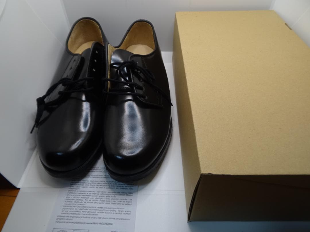 h*g様 新品チェコ軍オフィサーサービスシューズポストマンシューズ28.5