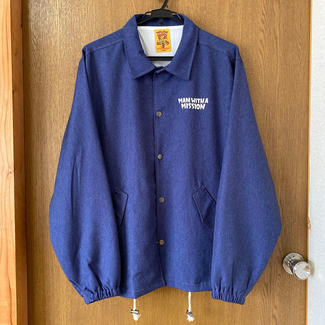 マンウィズ デニム風コーチジャケット 15thアニバーサリーモデル L