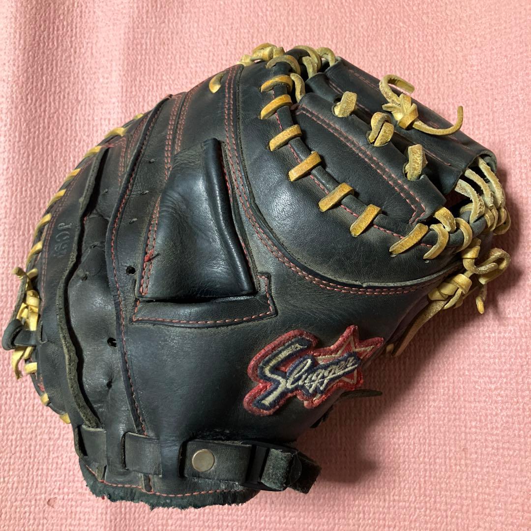 久保田スラッガー　JCSP 野球グローブ 黒　キャチャーミット 久保田スラッガー キャッチャーミット JCSP ブラック×タン 少年軟式用