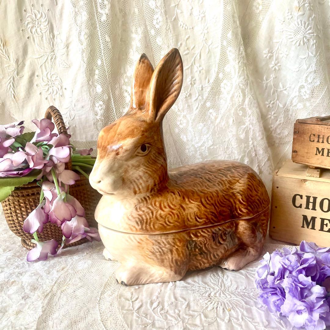 sakura様専用 陶器のうさぎ型パテポット ミッシェル・コーガン