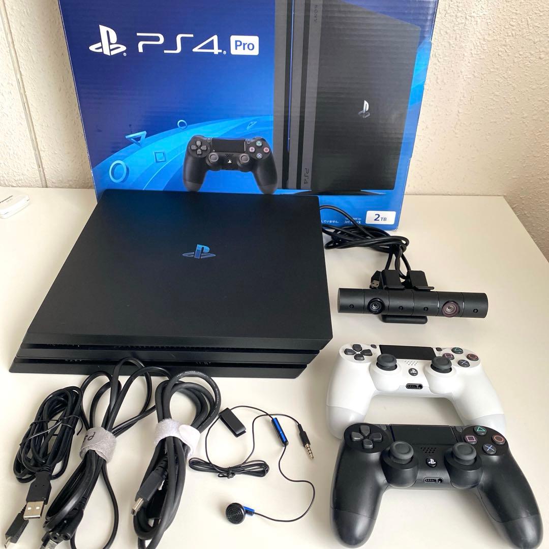 プレステ4pro 2TB♡カメラ付き Amazon.com: PlayStation 4 Pro ジェット・ブラック 2TB (CUH-7200CB01)