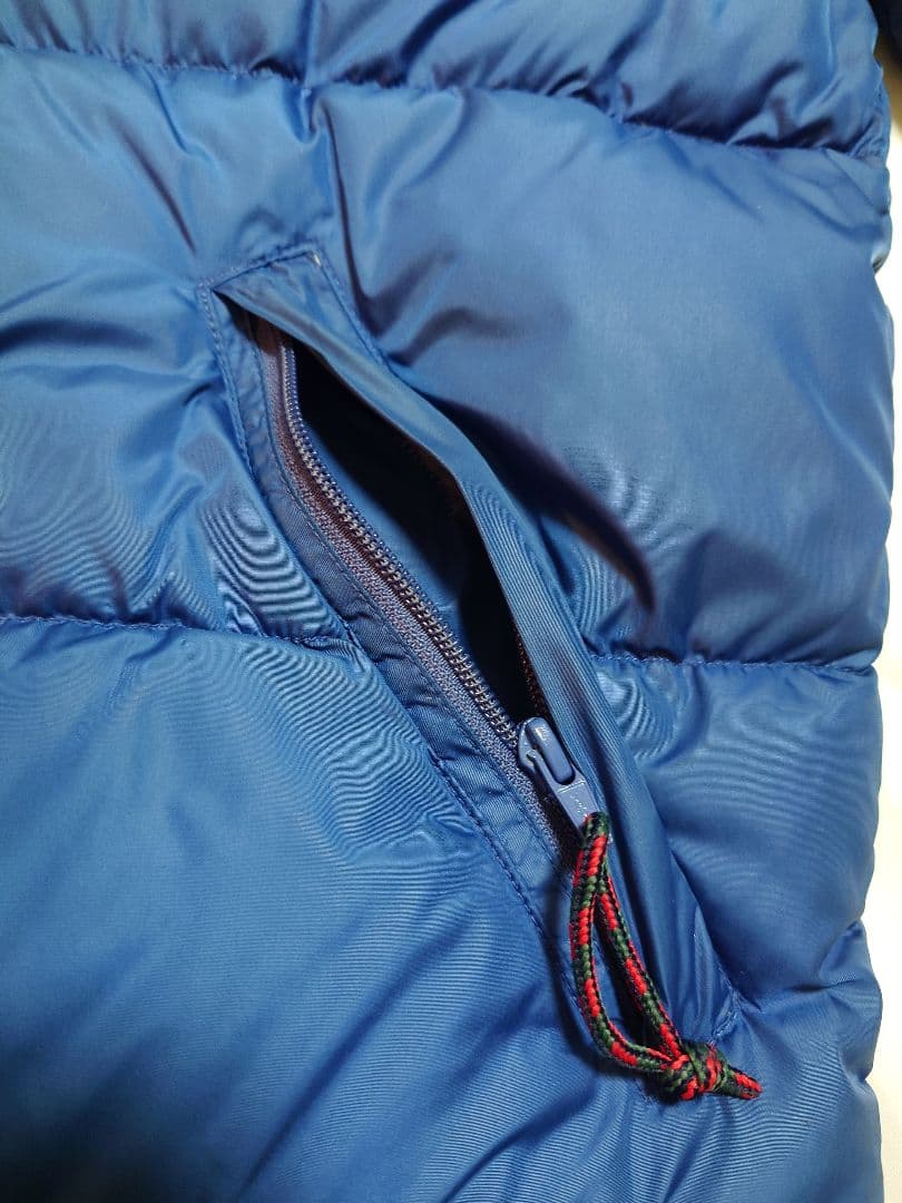 90s エルエルビーン LLBean 青 ダウンジャケット 刺繍ロゴ - メルカリ