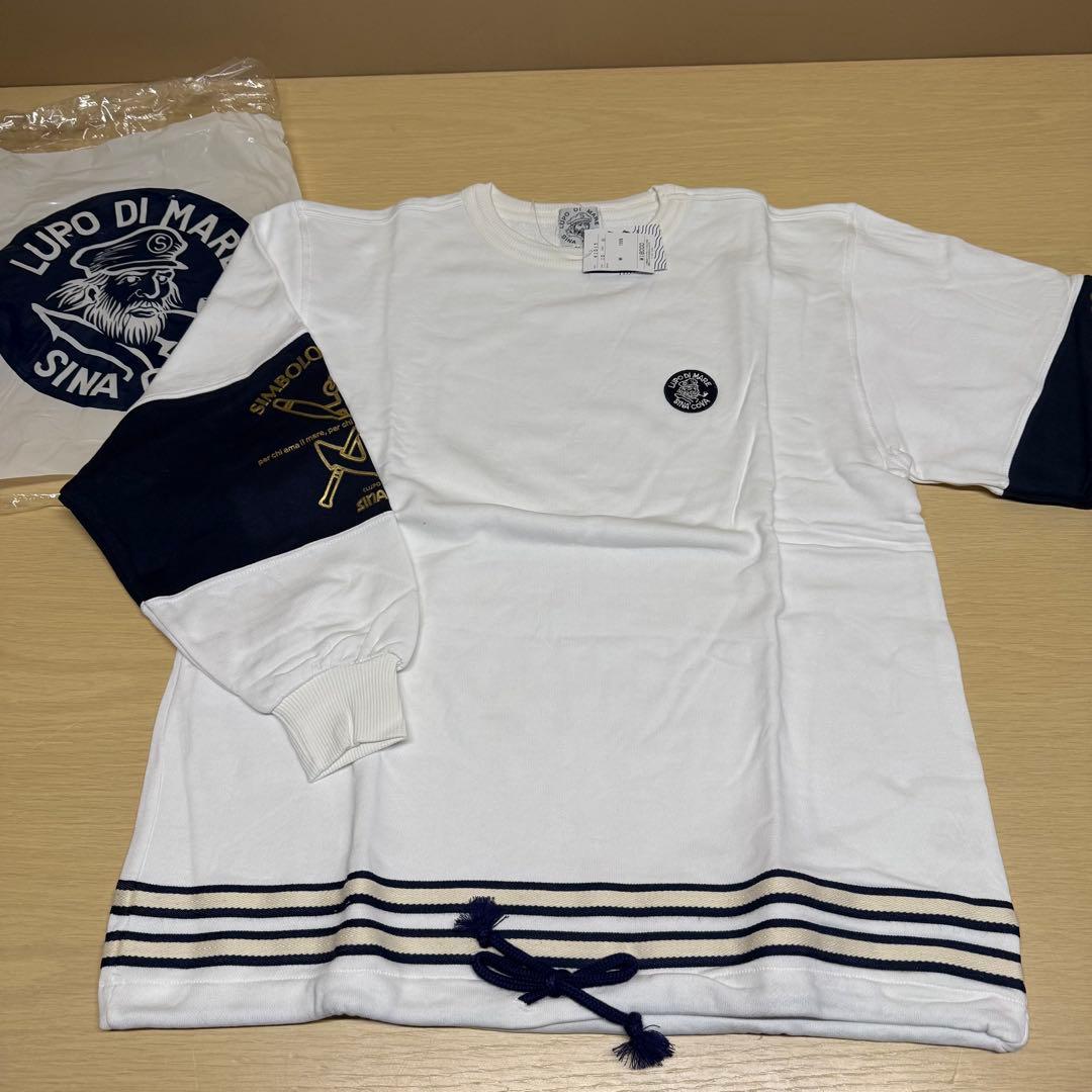 【タグ付き】シナコバ スウェット　ワッペン L シナコバ SINACOVA クルーネック トレーナー ユニセックス ロゴ