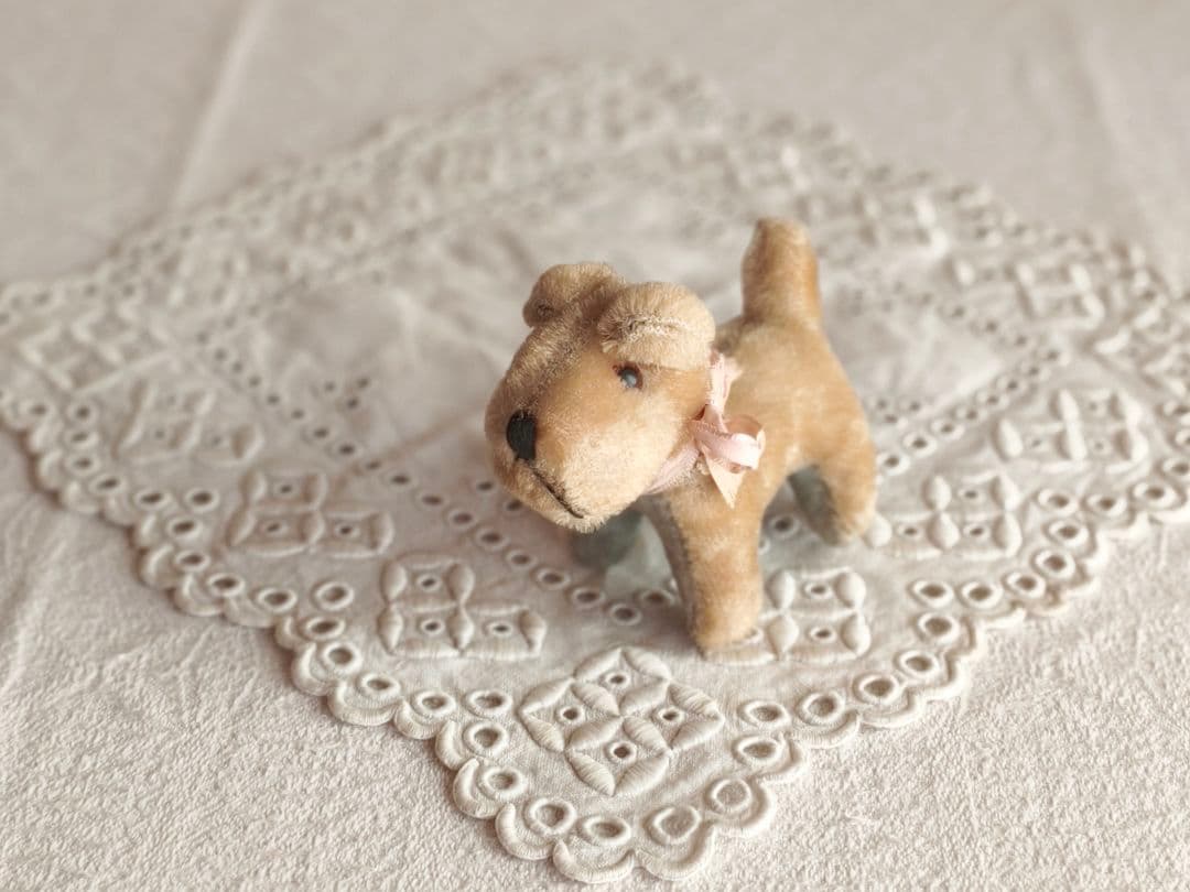 Daisyさま】vintage teria ♡ 桃色ピンクりぼんの テリアさん