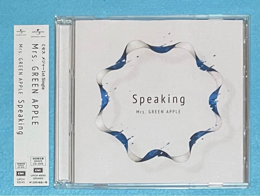 正規品 Mrs.GREEN APPLE Speaking 初回盤 CD DVD - メルカリ