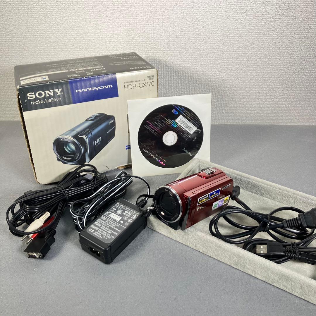 【箱付】SONY ビデオカメラ ハンディカム HDR-CX170 レッド Amazon.co.jp: SONY デジタルHDビデオカメラレコーダー CX170 レッド