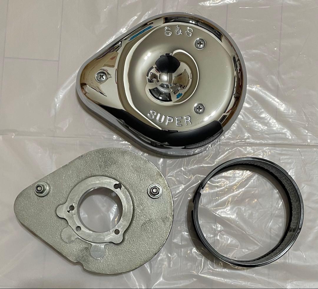 S&S ティアドロップ エアクリーナー 17-0078 新品未使用 S&S製ハーレー エアクリーナーカバー 17-0078 社外 中古 93-99年ビッグ