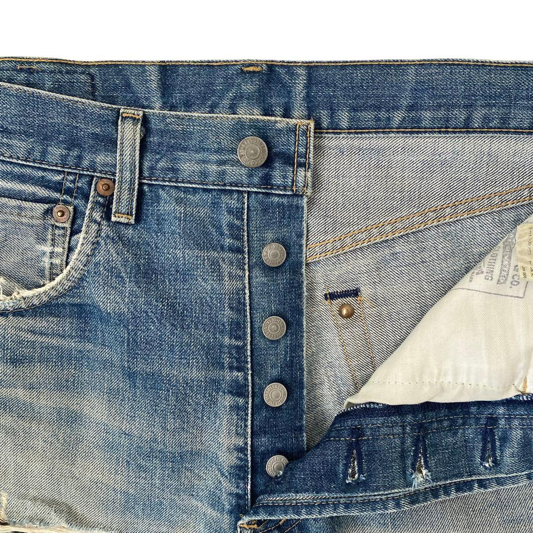 90s 日本製 リーバイス 503BXX ビッグE 赤耳 革パッチ 復刻 W32 - メルカリ