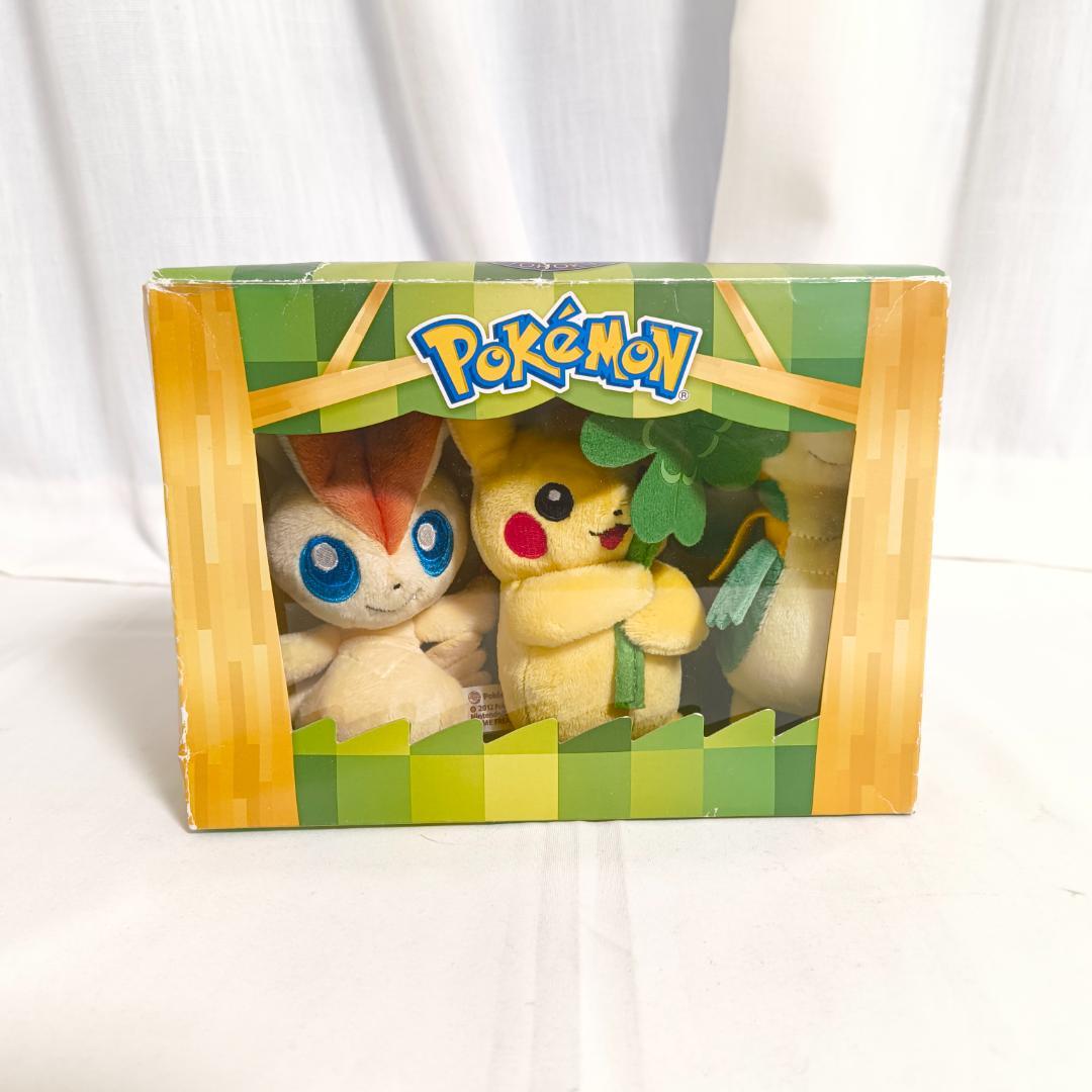 ピカチュウ＆ツタージャ＆ビクティニ ぬいぐるみ ポケモンセンター
