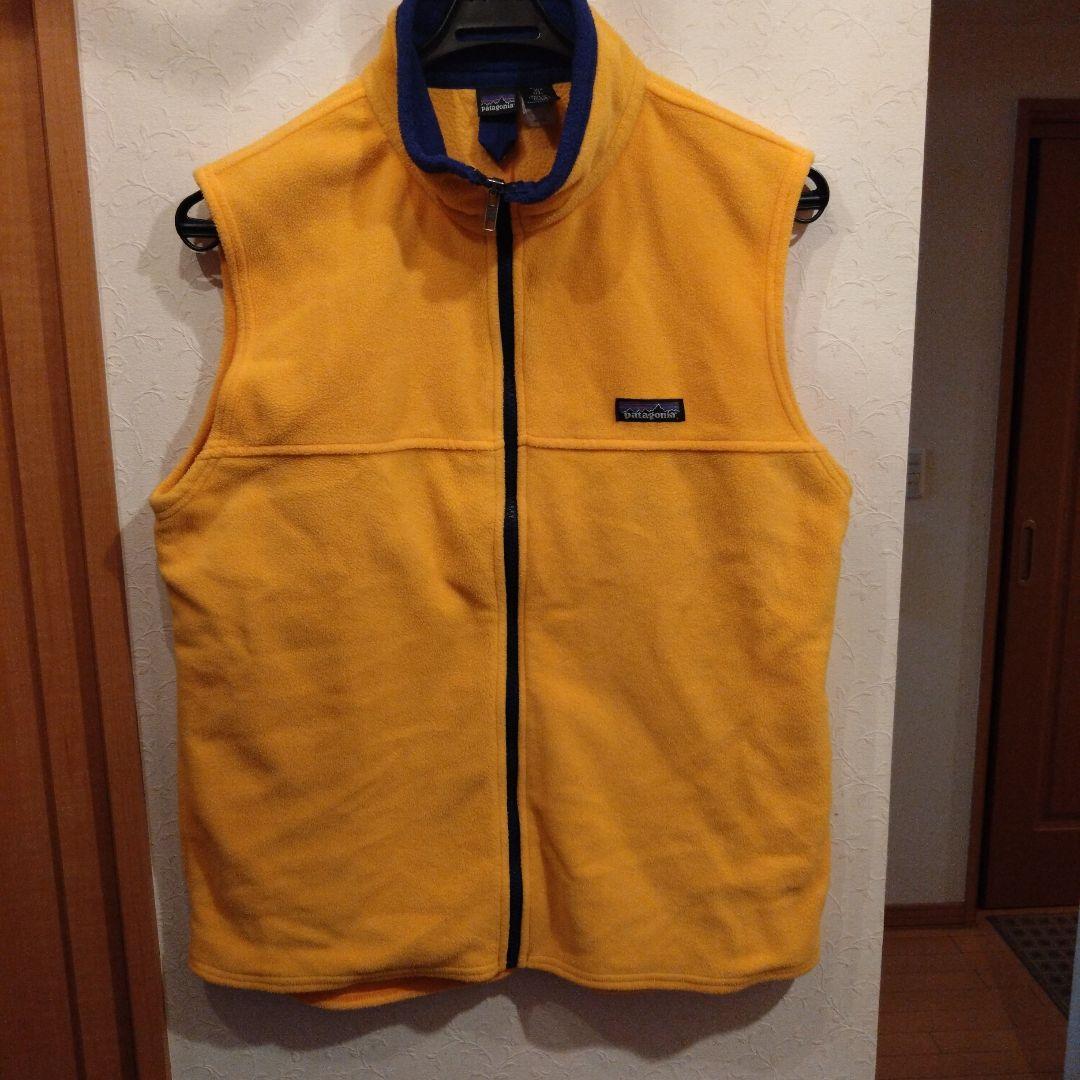 パタゴニア フリースベスト キッズXL イエロー - メルカリ