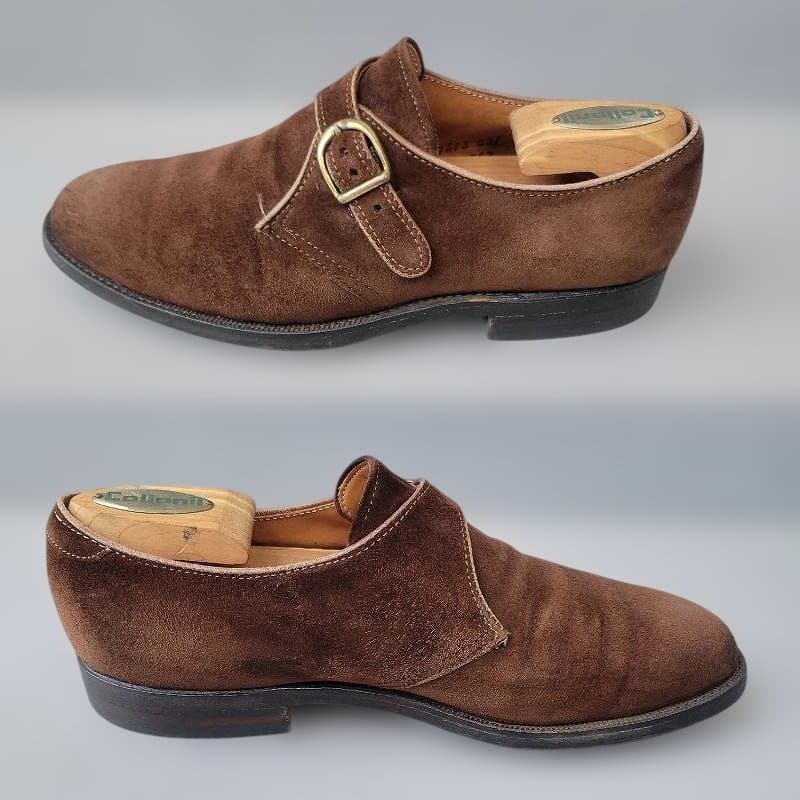 ALDEN モンクストラップ スエード Aberdeen 6B/D 25cm - メルカリ