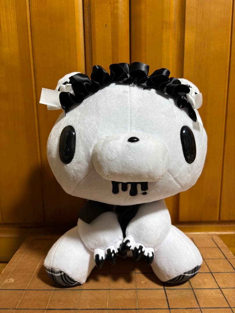 グルーミー No.589 ぬいぐるみ ヘッドドレス ホワイト モノブラック