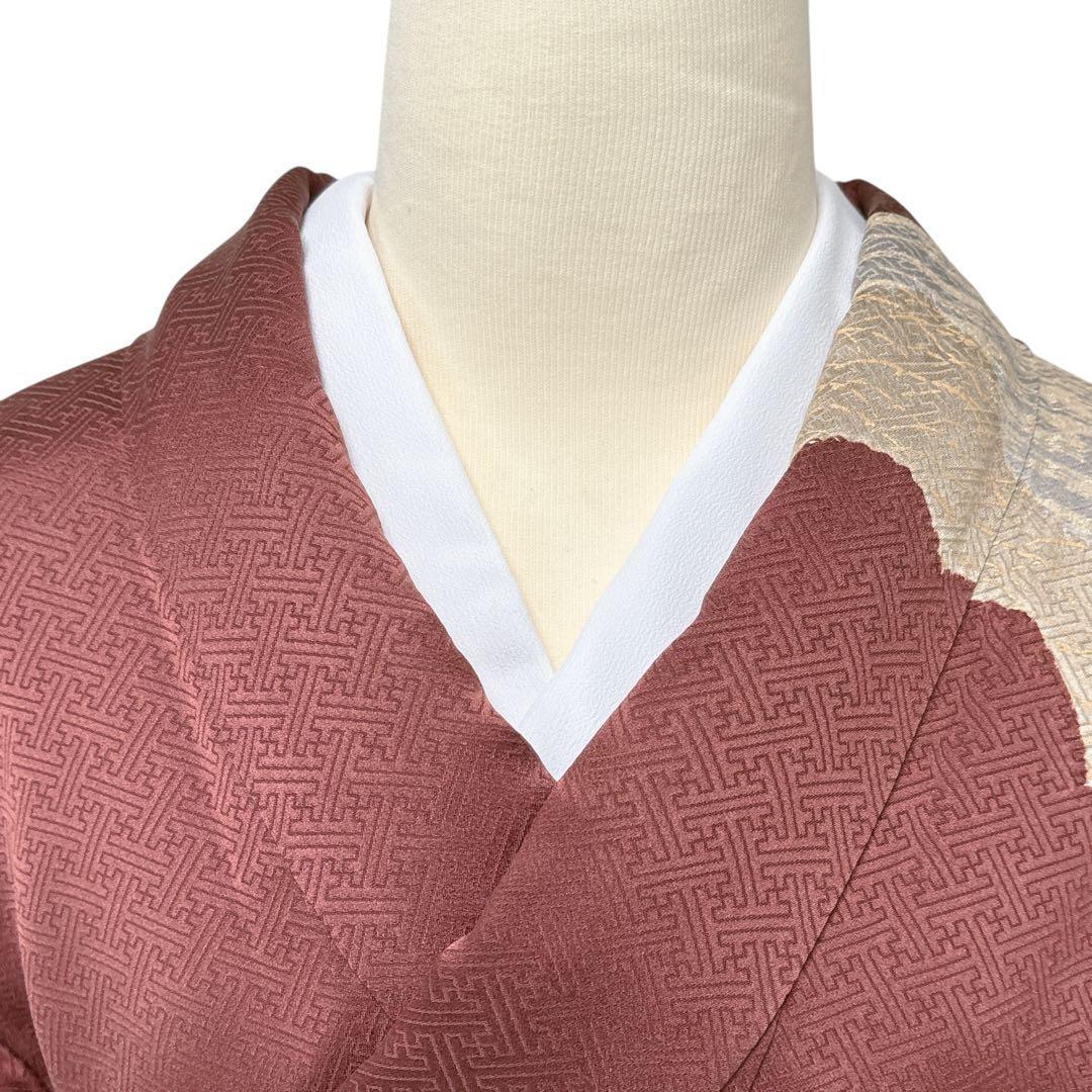 A160愛華 着物 訪問着 絞り 金彩 正絹 フォーマル 身丈163cm - メルカリ