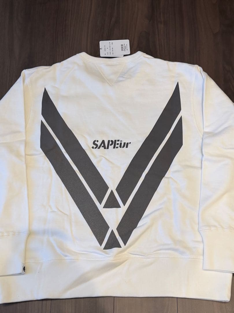 SAPEur ホワイト スウェット Mサイズ サプール - メルカリ